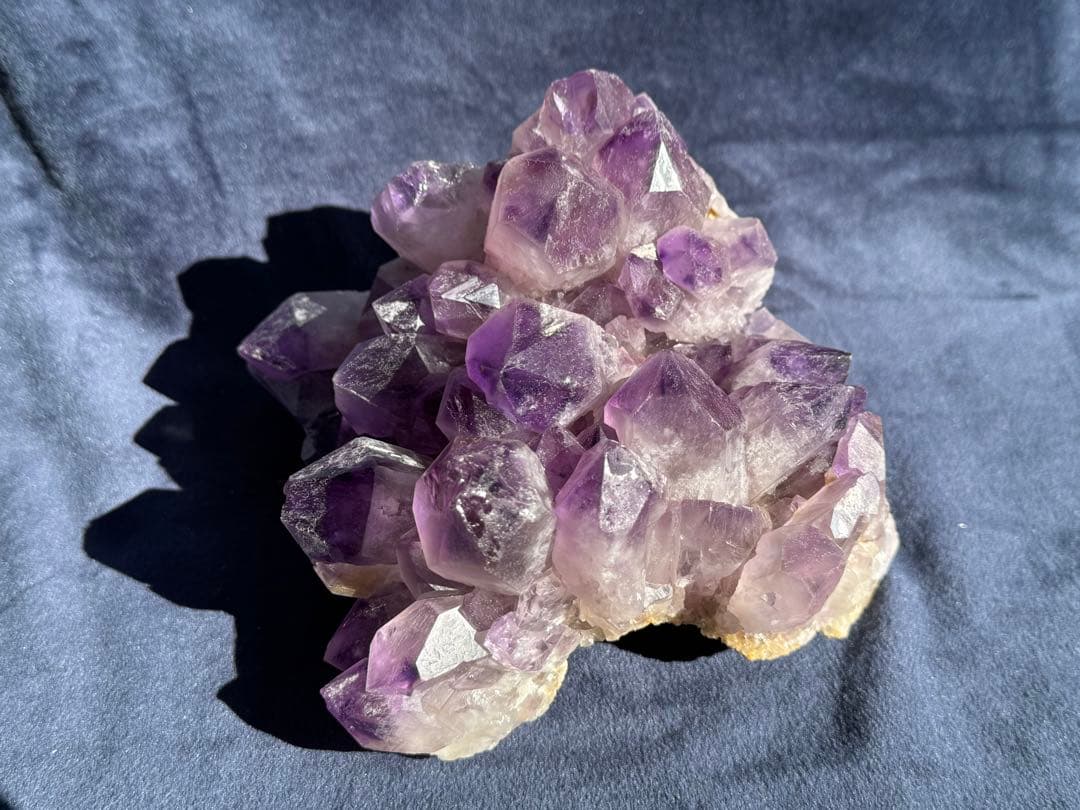 ザンビア産　希少　アメジスト　フラワー　クラスター　開運水晶