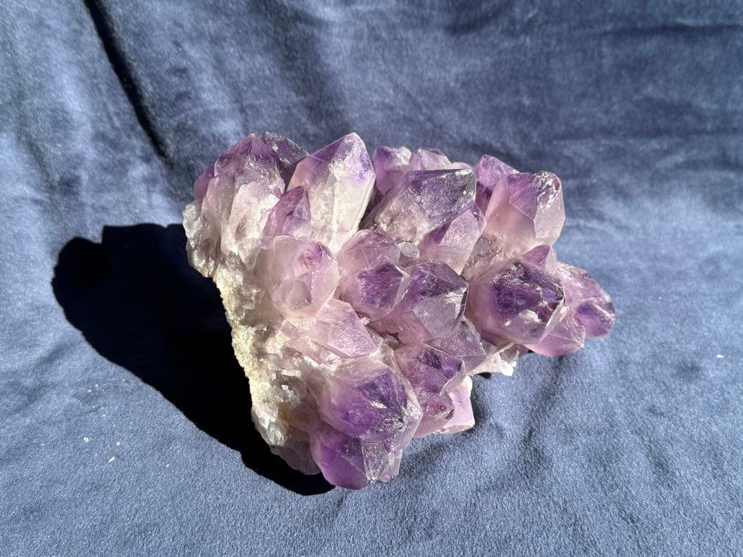 ザンビア産　希少　アメジスト　フラワー　クラスター　開運水晶