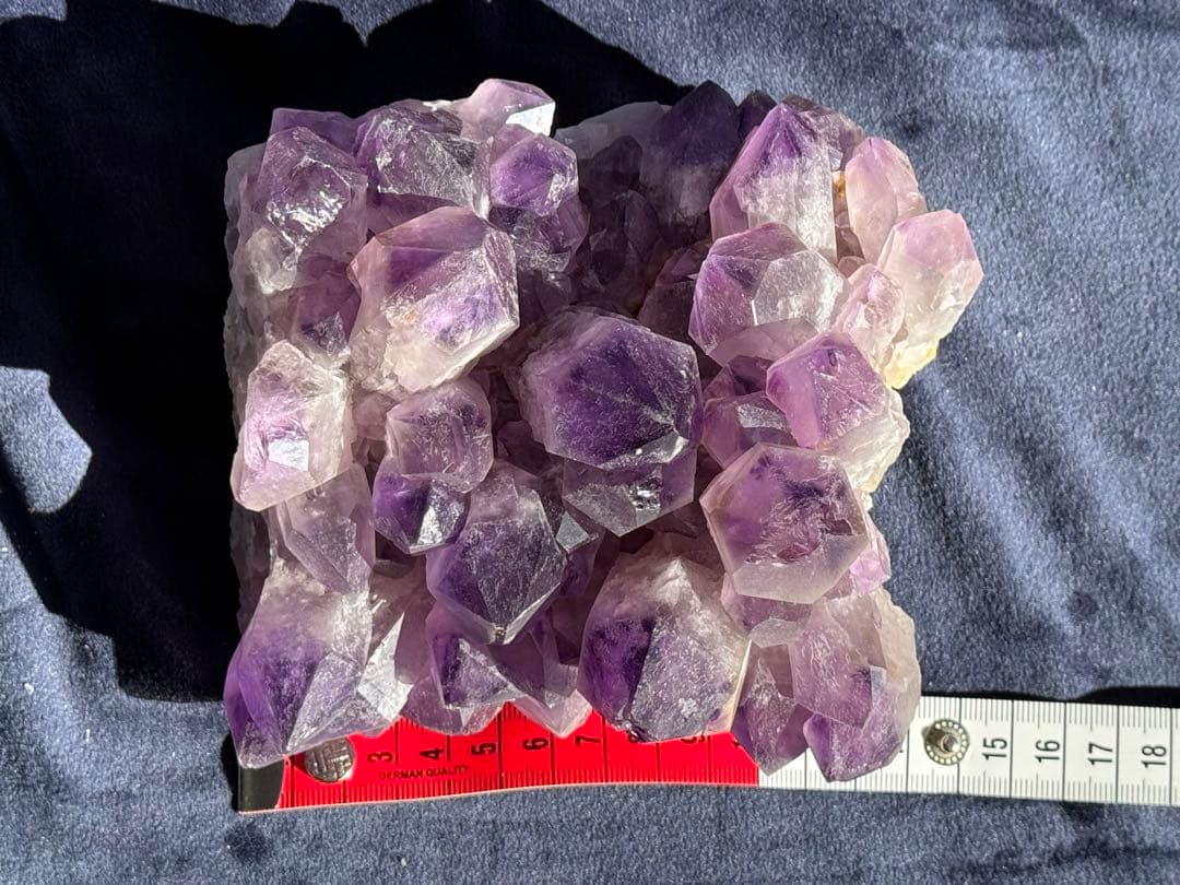 ザンビア産　希少　アメジスト　フラワー　クラスター　開運水晶