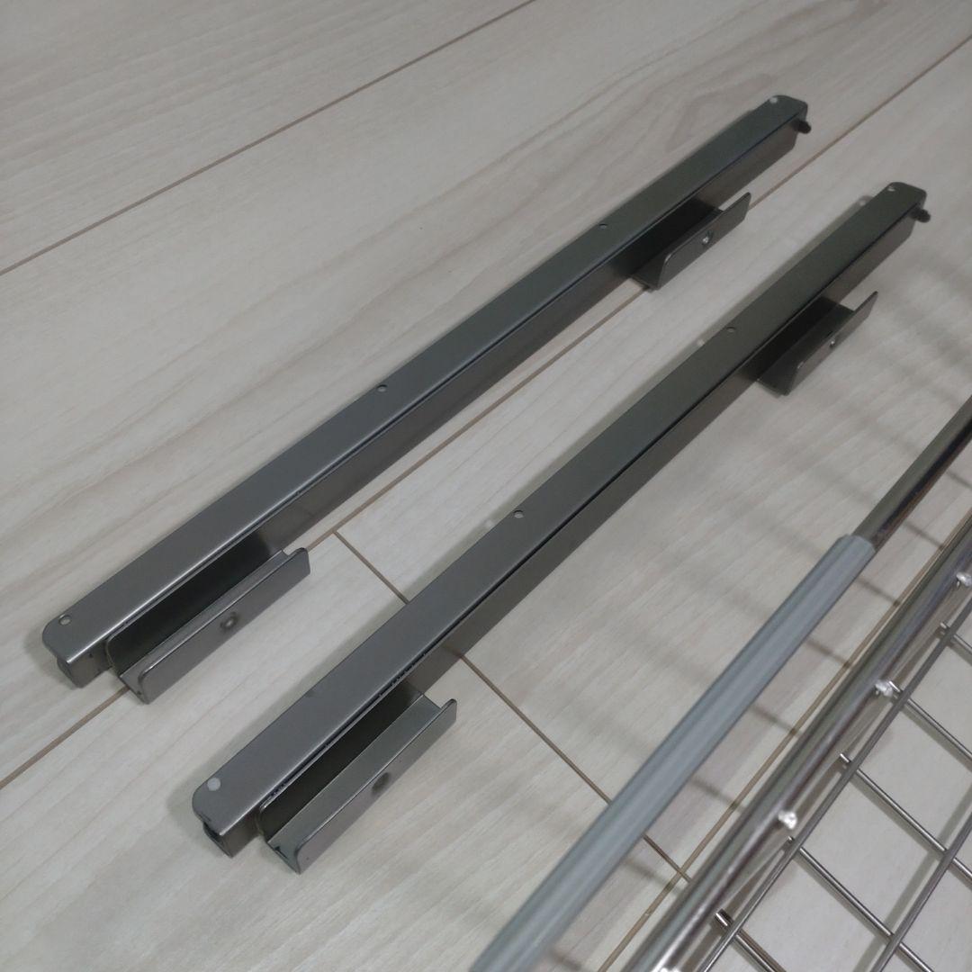 無印良品　ステンレスユニットシェルフ用　ワイヤーバスケット84㎝用　2個セット