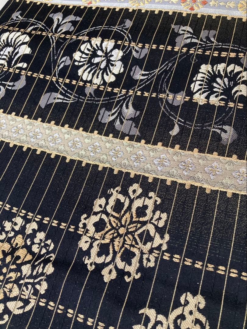 黒色 袋帯 礼装 訪問着 色無地 付け下げ 卒業式 入学式 七五三 NO5