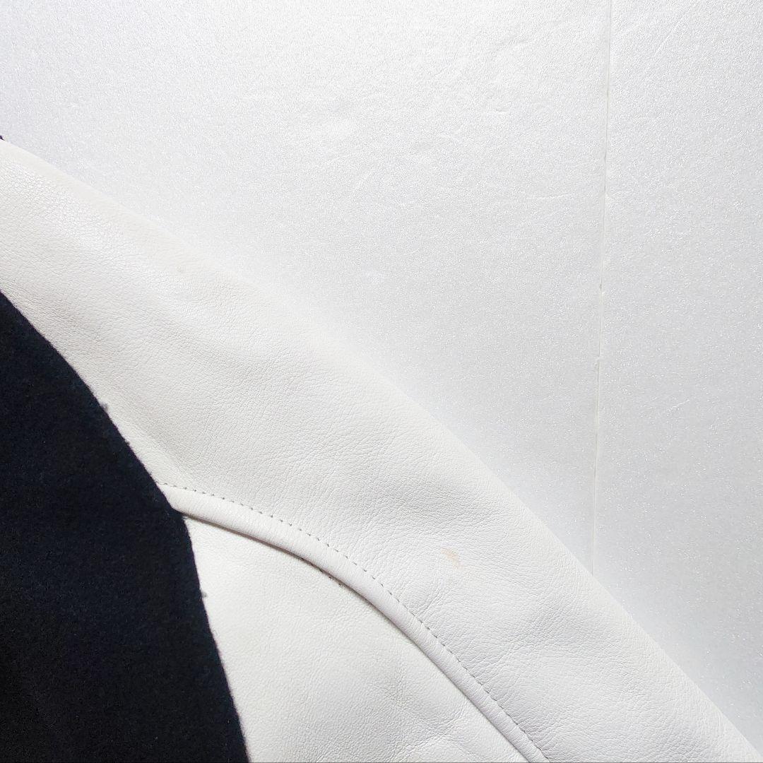 ANOKHA　牛革 レザー 切替 スタジャン　日本製 裏原 archive