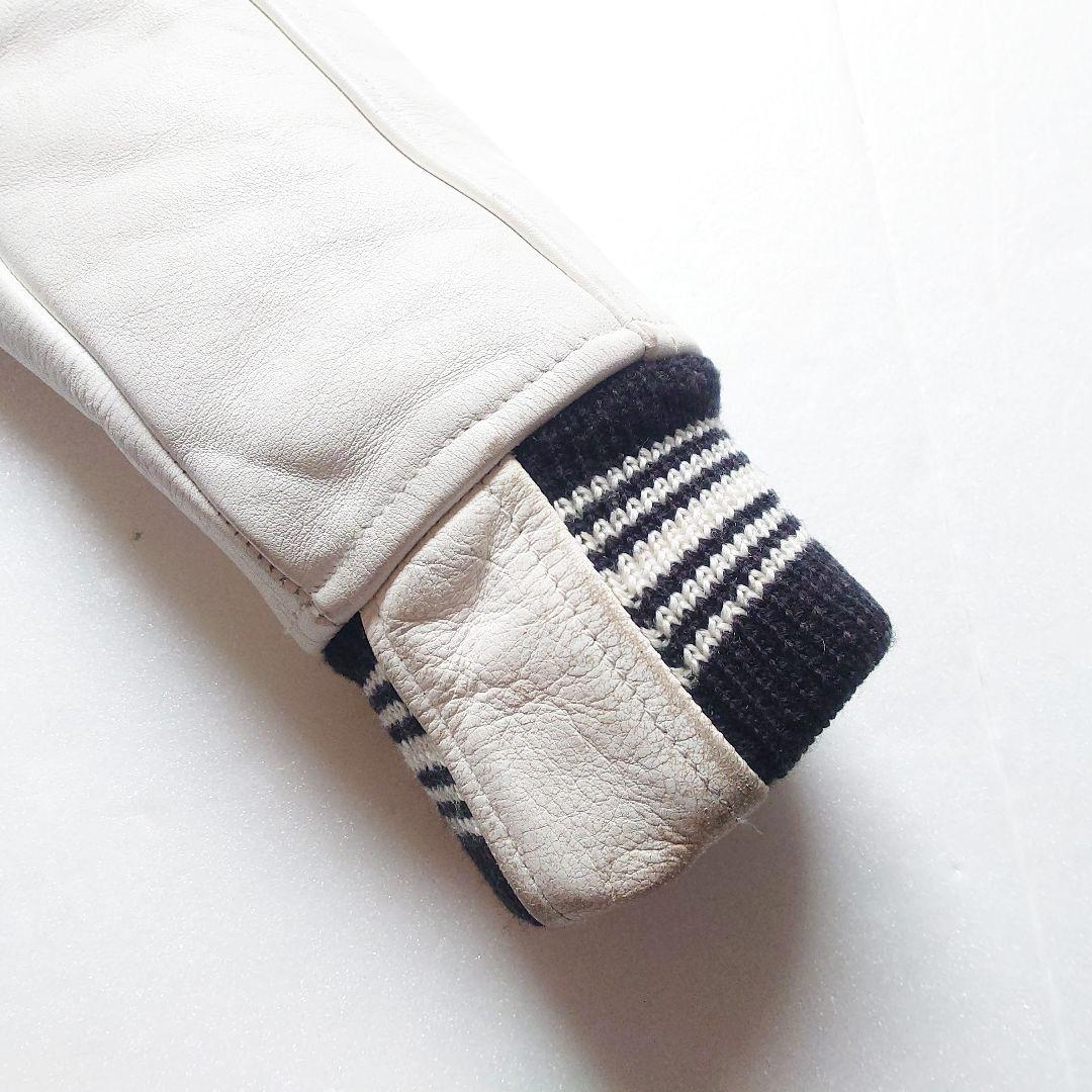 ANOKHA　牛革 レザー 切替 スタジャン　日本製 裏原 archive