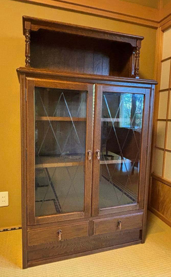 三越家具ブルージュ Brugge カントリーハウス ガラスキャビネット