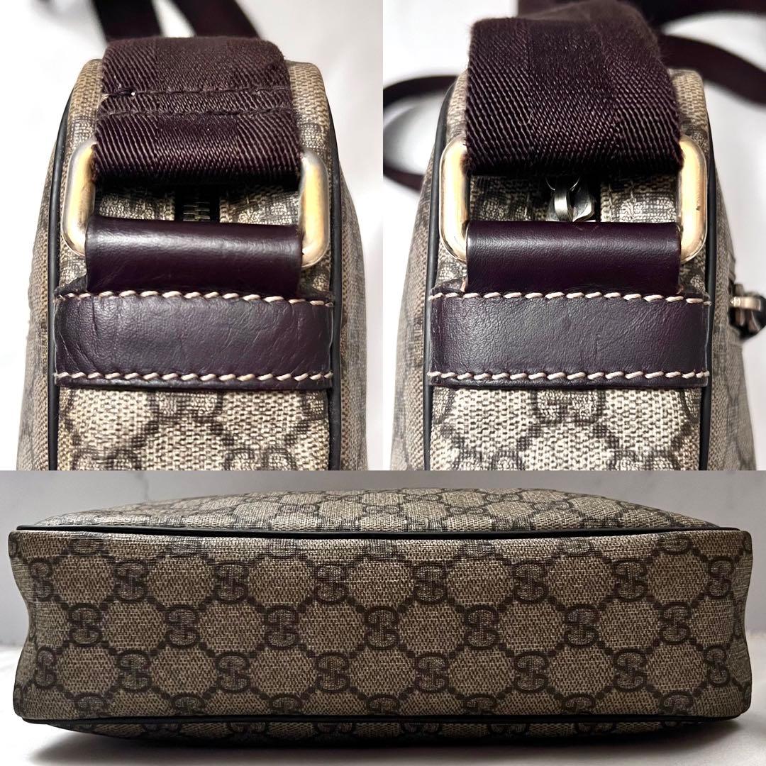 ◇極美品◇グッチ　GGスプリーム　カメラバッグ　クロスボディバッグ　201448