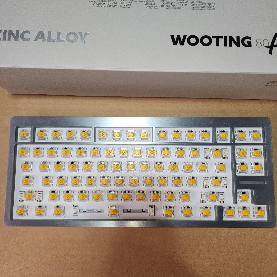 Wooting 80HE Zinc Alloy Raw + キーキャップセット