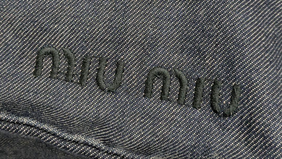 バッグ 00s Miu Miu Archive denim shoulder bag