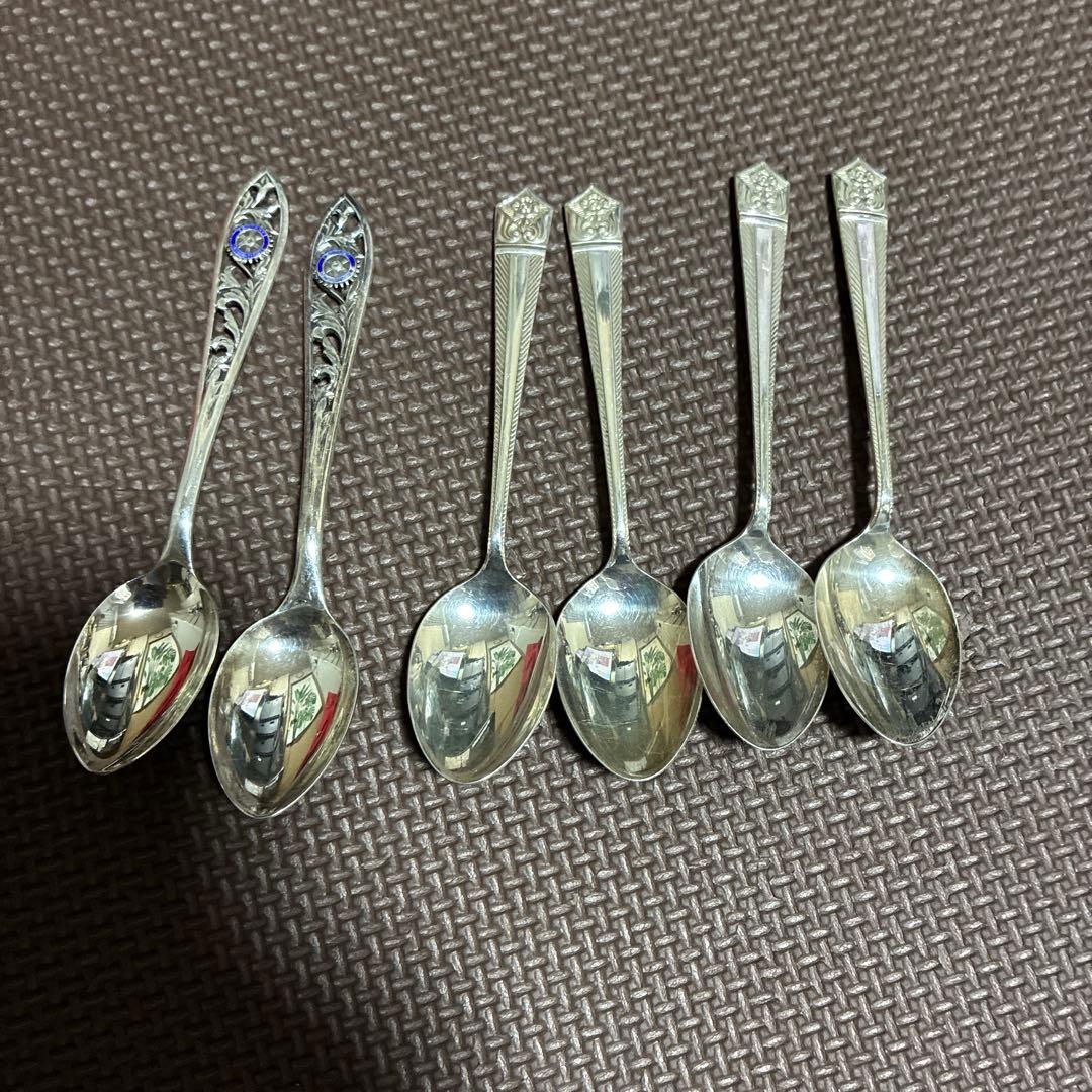 ‼️超希少‼️ロータリーインターナショナル シルバースプーン 2本計６本純銀約90g