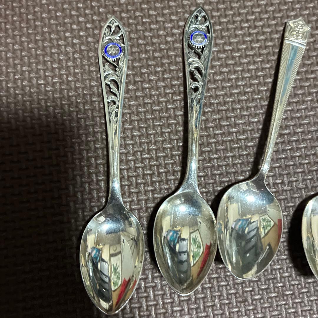 ‼️超希少‼️ロータリーインターナショナル シルバースプーン 2本計６本純銀約90g