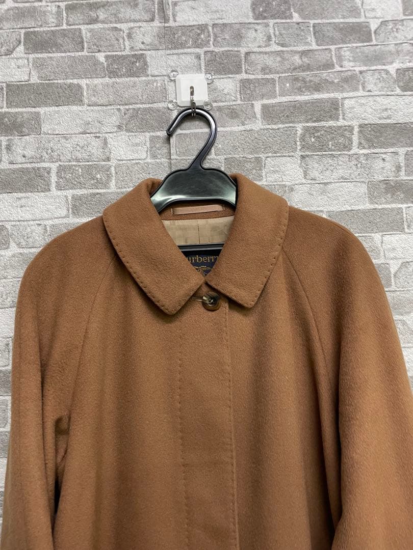 美品　BURBERRY カシミヤ　ブラウンウールコート　冬コーデ