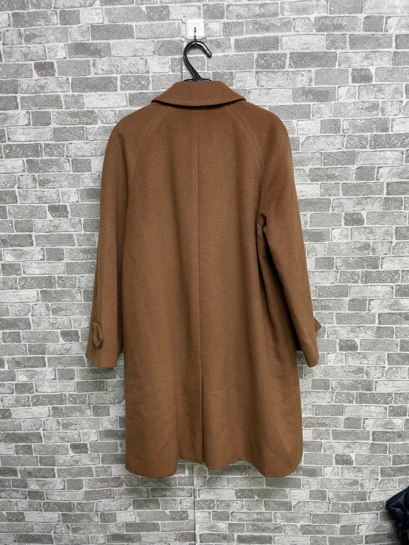 美品　BURBERRY カシミヤ　ブラウンウールコート　冬コーデ