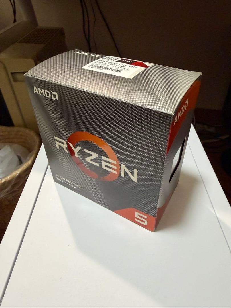【美品】AMD Ryzen 5 3600 CPU 箱、ファン付き