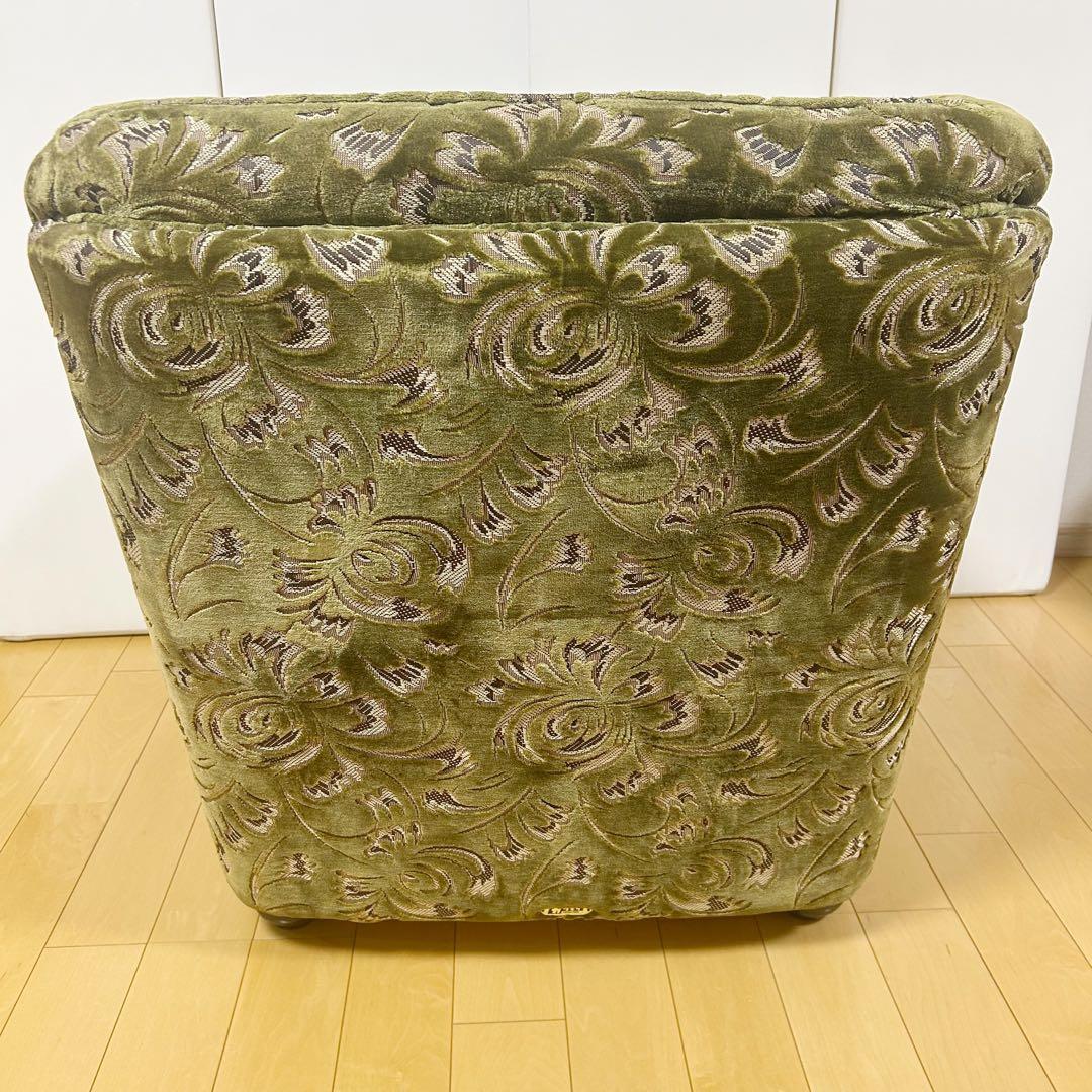 オールドカリモク　金華山　1人ソファ　グリーン　カリモク　karimoku