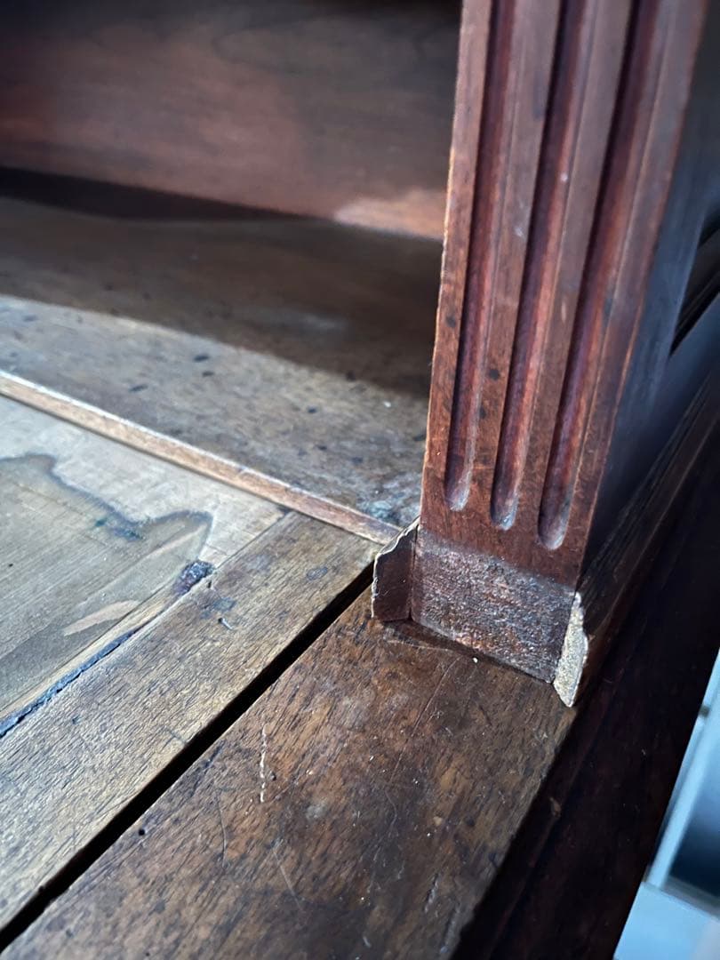 英国製 イギリス アンティーク デスク 棚 ビンテージ インテリア キャビネット