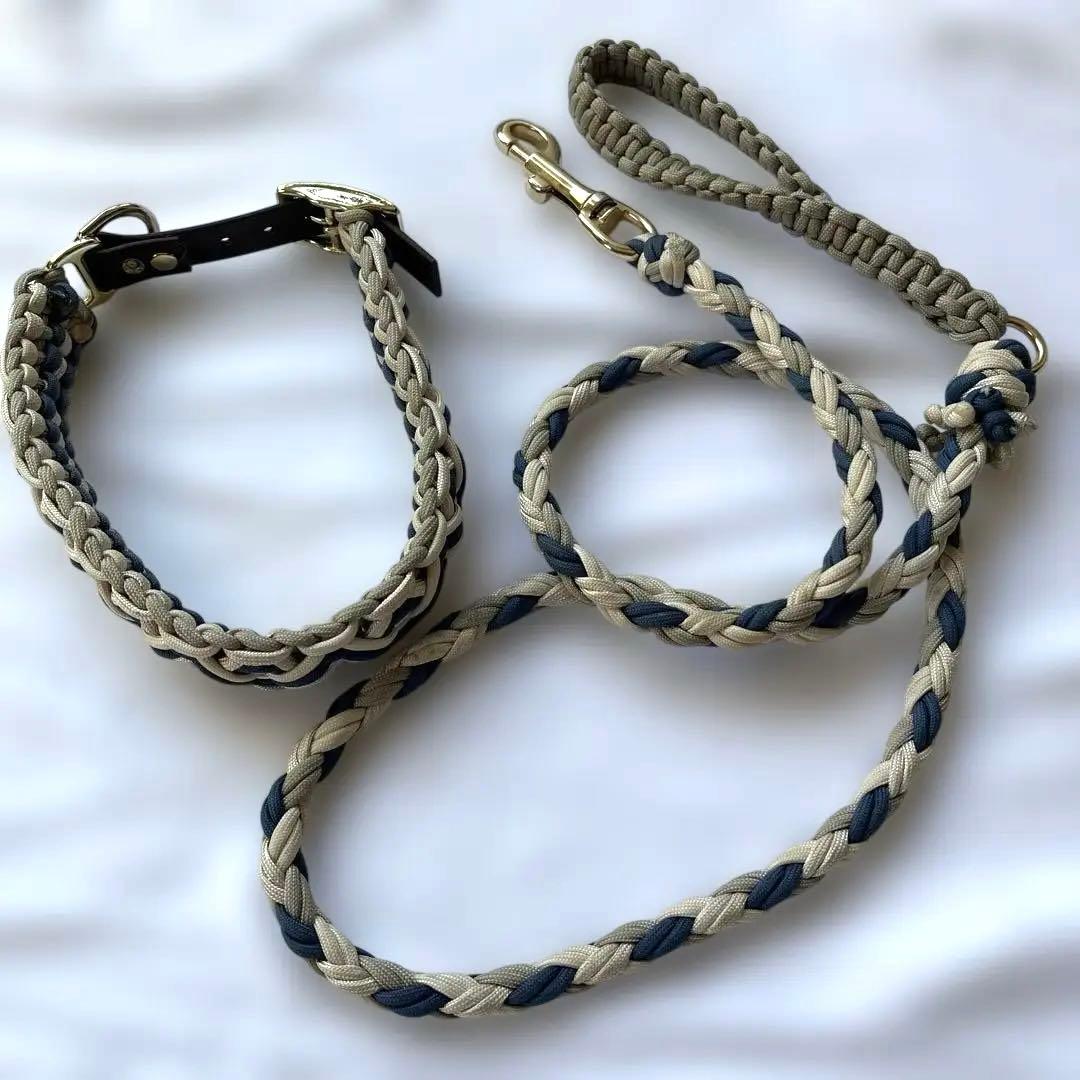 大型犬　首輪　パラコードリード