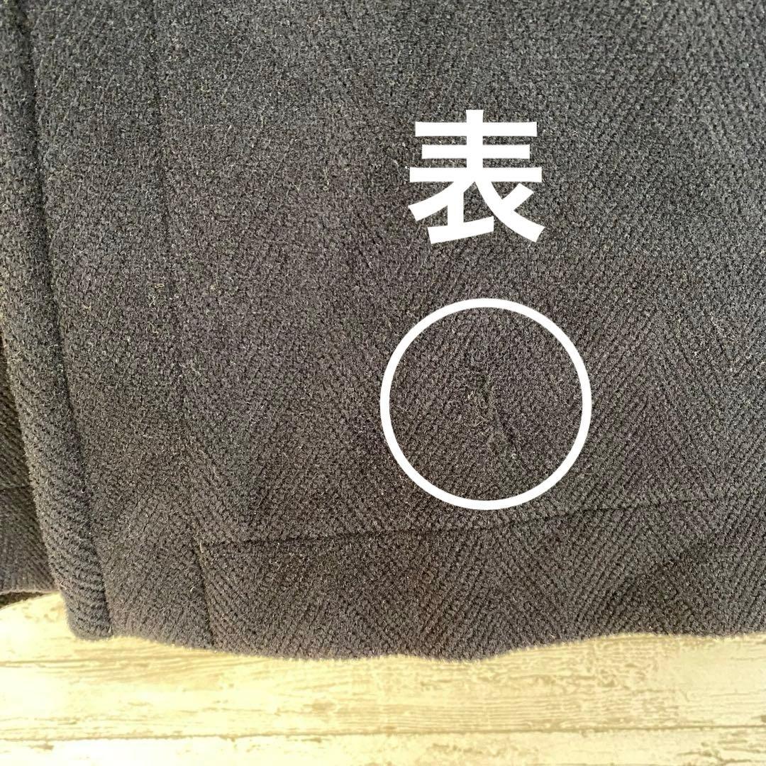 90's モントゴメリー　ヘリンボーン織　ウール100% 紺色　US38 英国