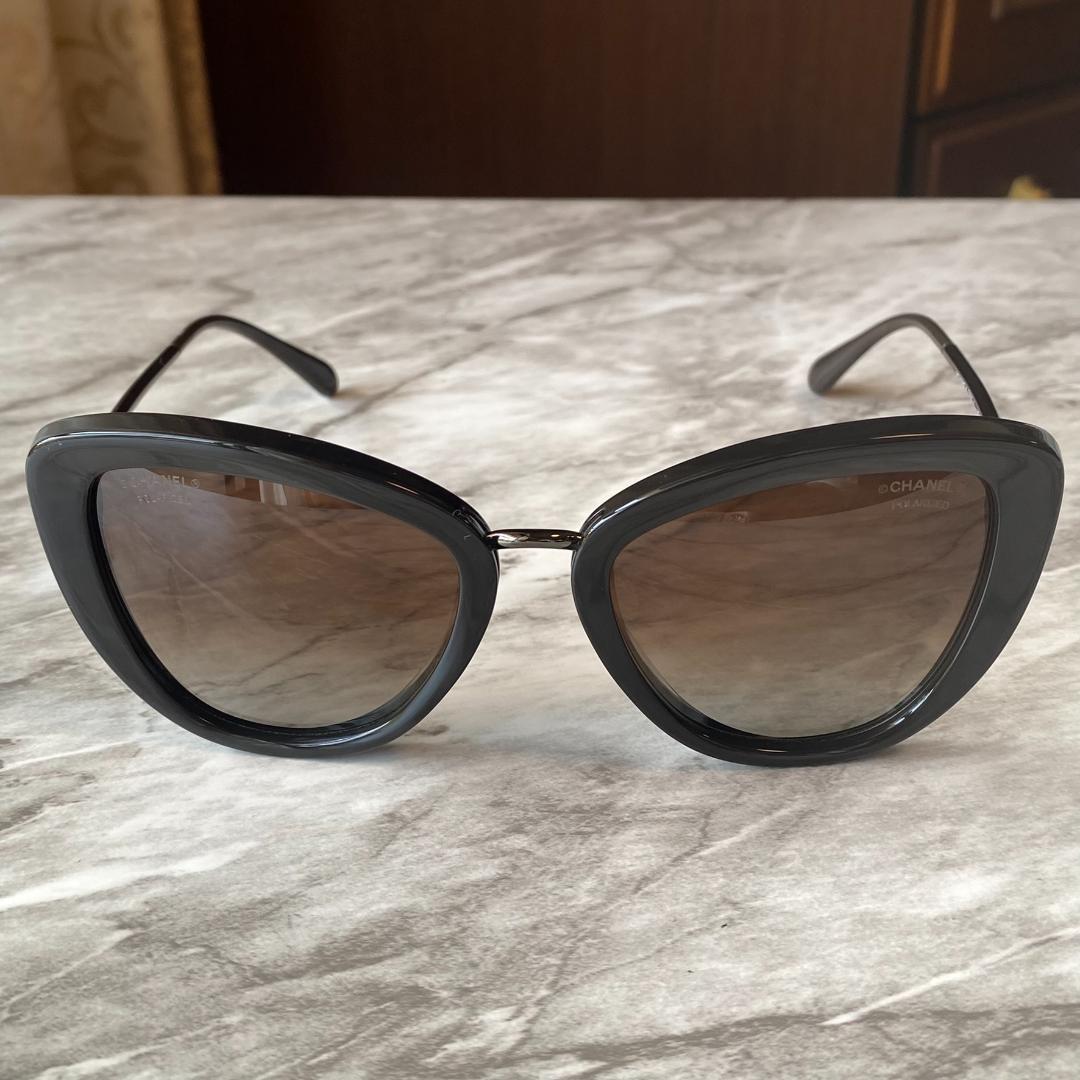 1309【新品 CHANEL】シャネル★サングラス★キャットアイ★ブラウン★茶色