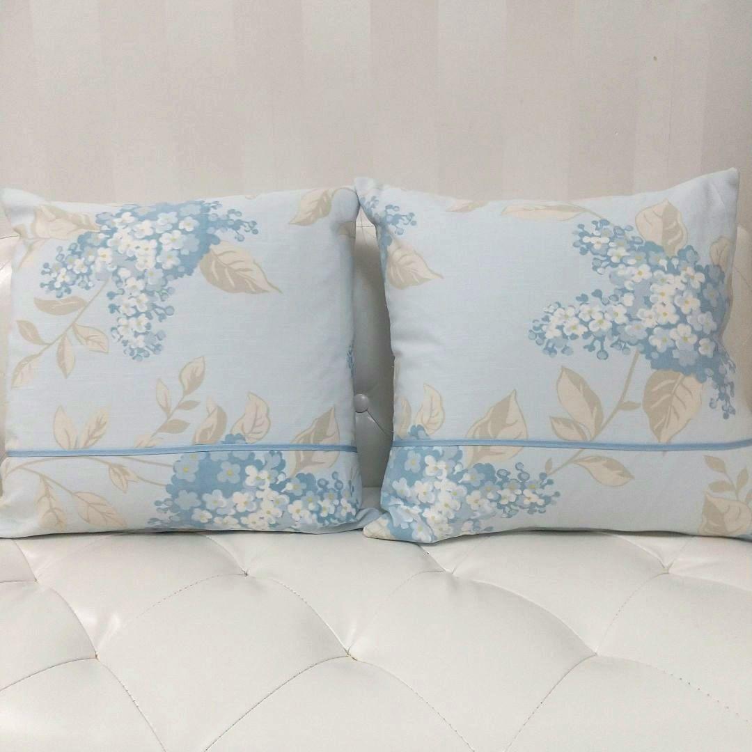 専用B様 ローラアシュレイ ポートランドコバルト ハンドメイドクッションカバー