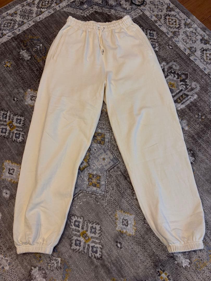 ballaholicスウェットパンツクリームLアシックスメンズレディースバスケ