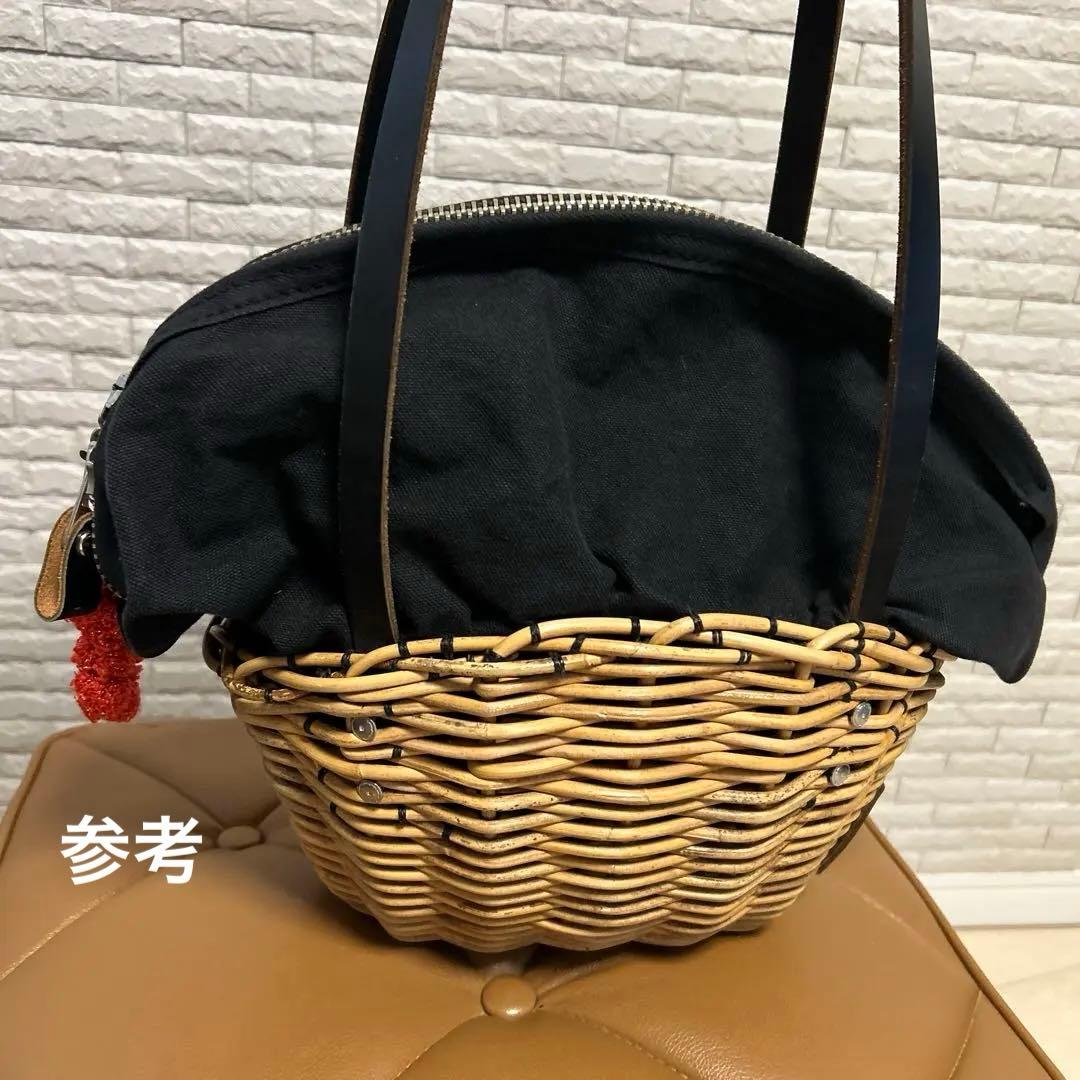 最終価格 エバゴス　 かごバッグ トートバッグ シャンピニオン 美品