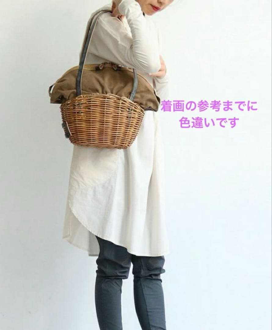 最終価格 エバゴス　 かごバッグ トートバッグ シャンピニオン 美品