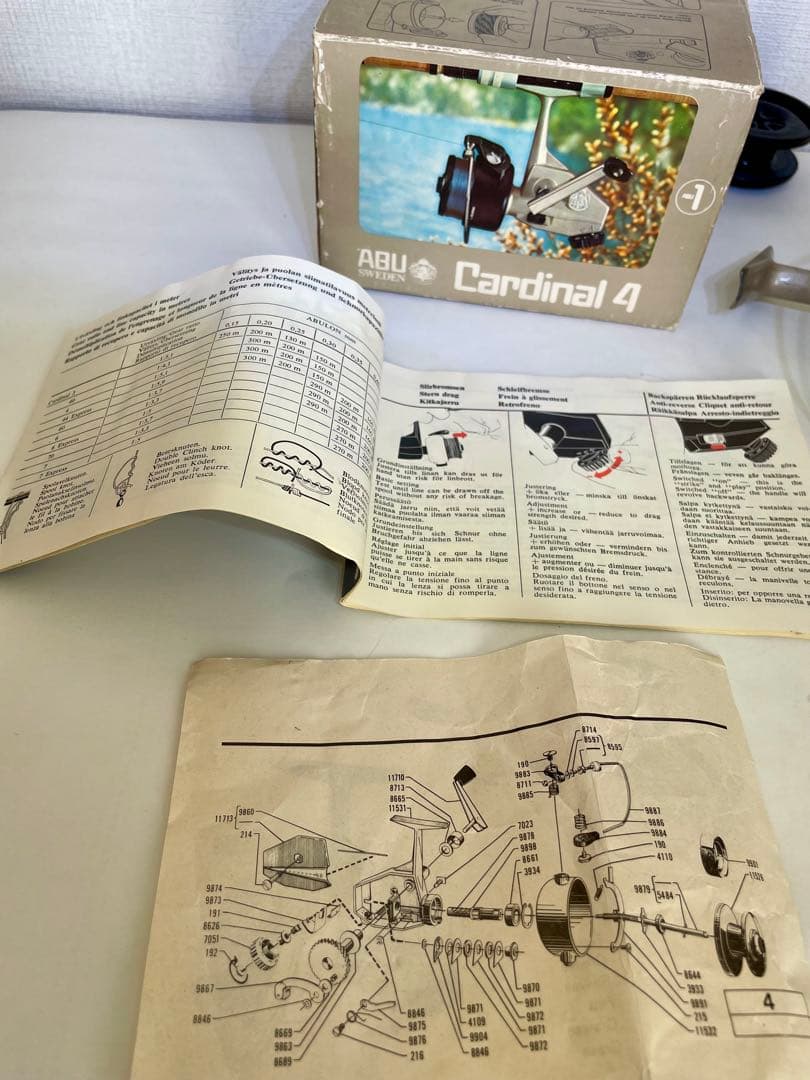 アブ　カーディナル4 替えスプール有り 箱、説明書等有り