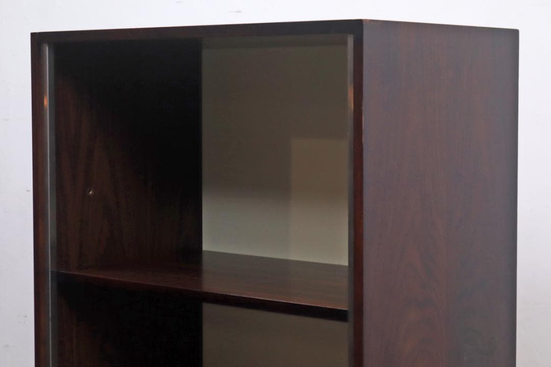 ヴィンテージ ローズウッド シェルフ 本棚 キャビネット 飾り棚 食器棚 1