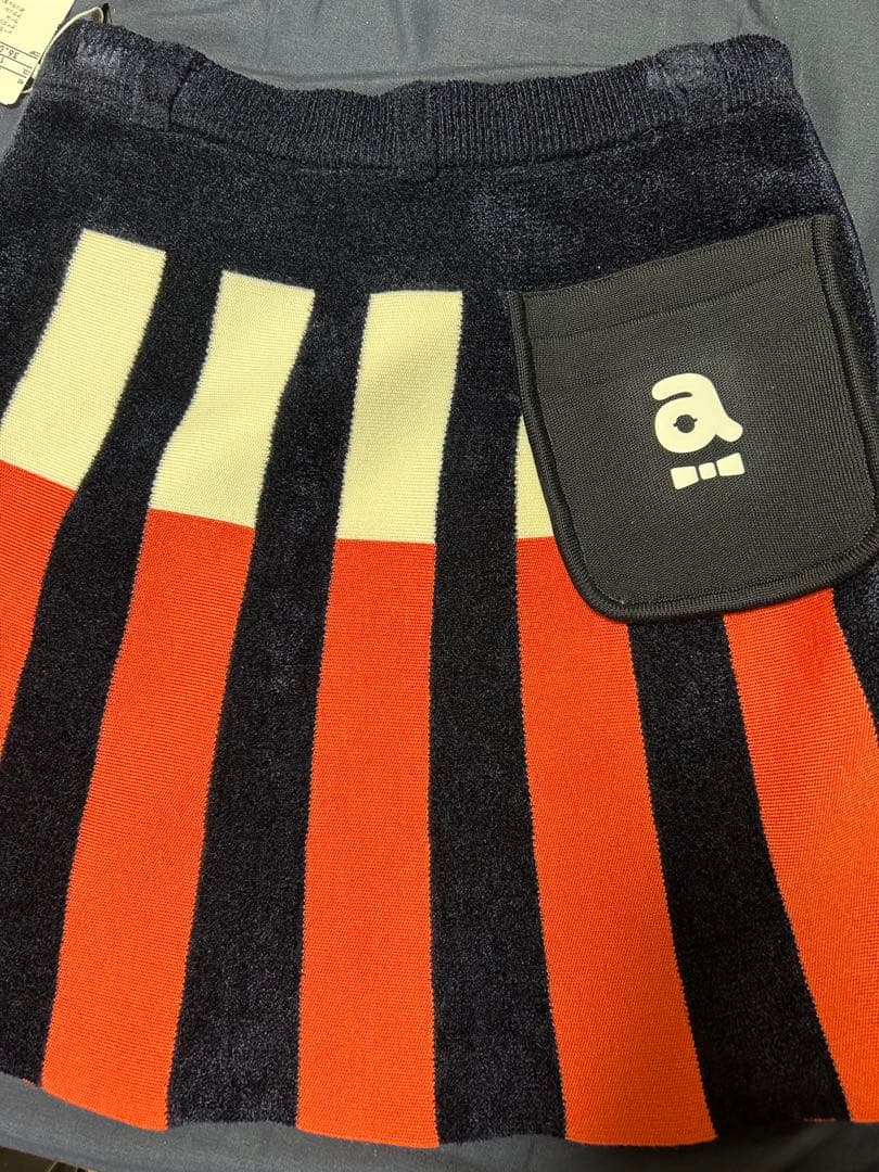 新品　タグ付き　アルチビオ　スカート　冬　ニット　セール　ベロア　未使用