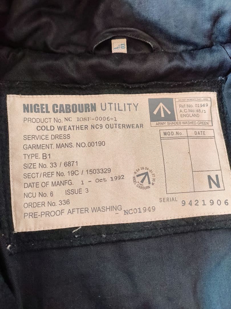 ジャケット・アウター Nigel Cabourn Utility Wool Duffle Coat