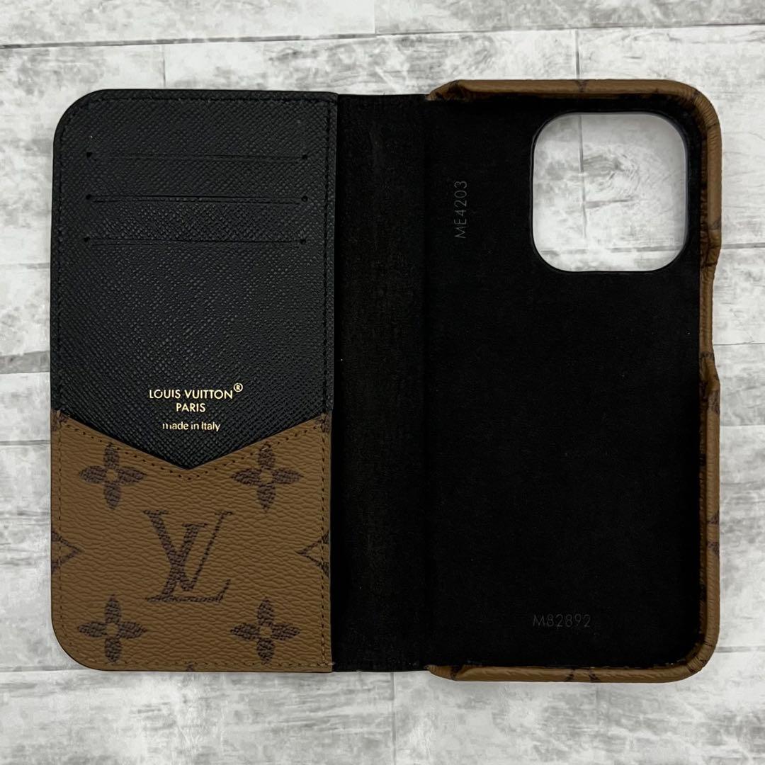極上美品★ヴィトン　iPhoneケース　モノグラムリバース　フォリオ　15PRO