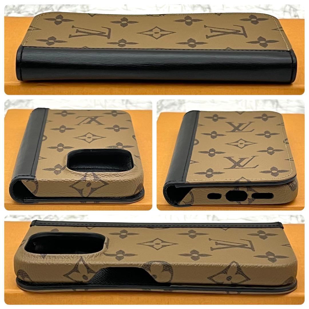 極上美品★ヴィトン　iPhoneケース　モノグラムリバース　フォリオ　15PRO