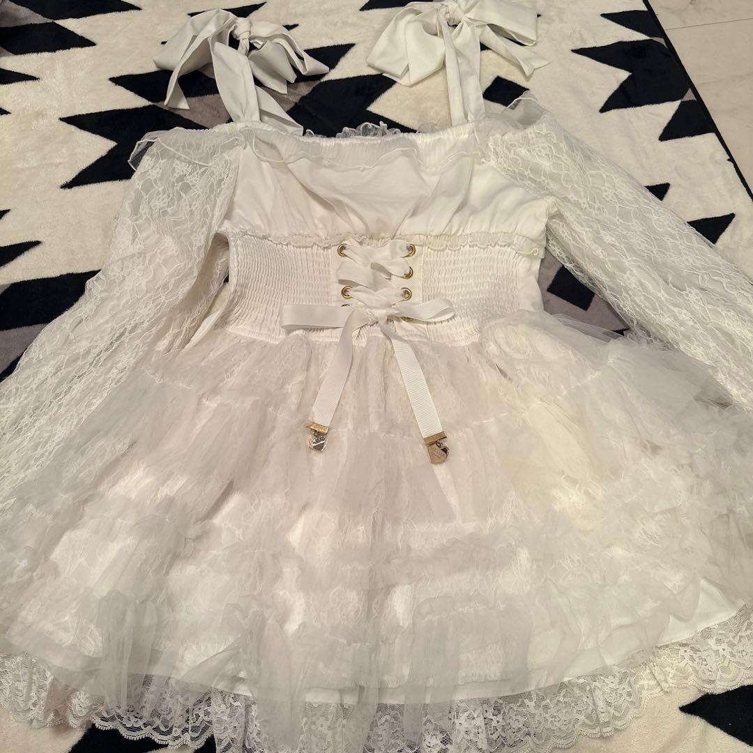 LIZLISA チュールフリルワンピース