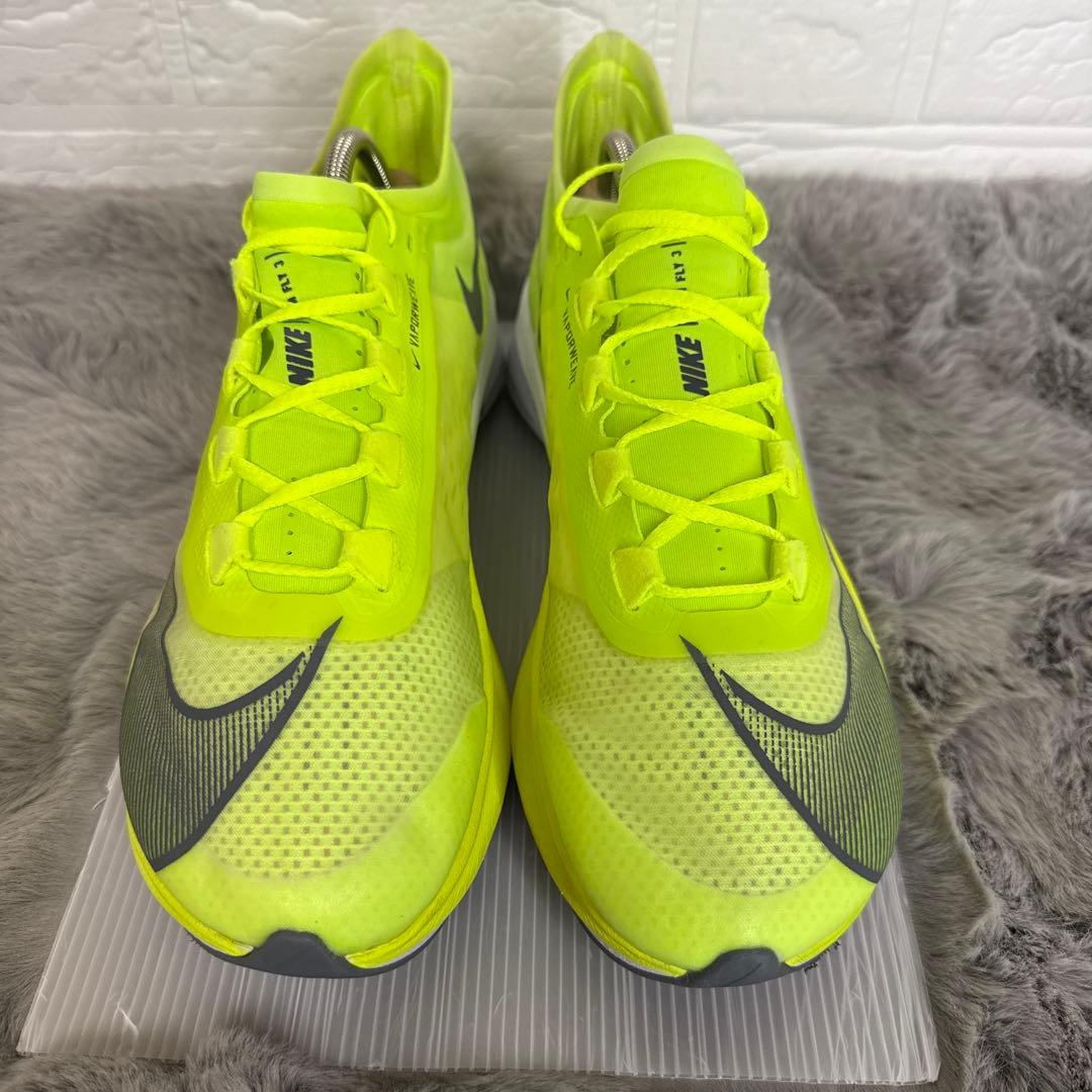 【美品】NIKE ズームフライ３　蛍光　イエロー　27cm