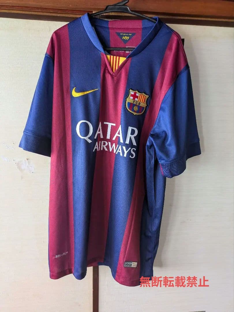 14/15シーズン　バルセロナ　ブスケツユニホーム　オーセンティック