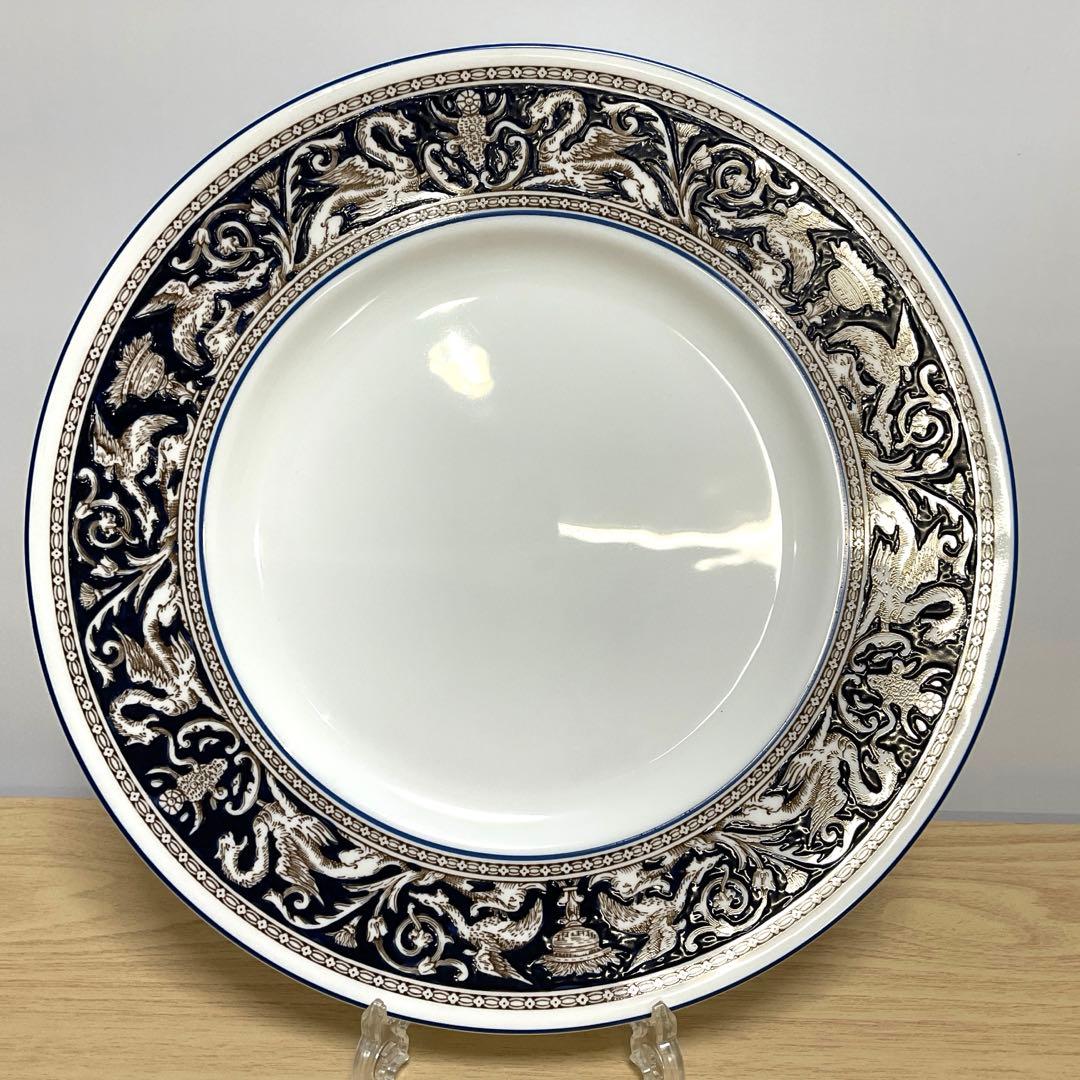 ウェッジウッド フロレンティーン　コバルト　27cmディナープレート　2枚組