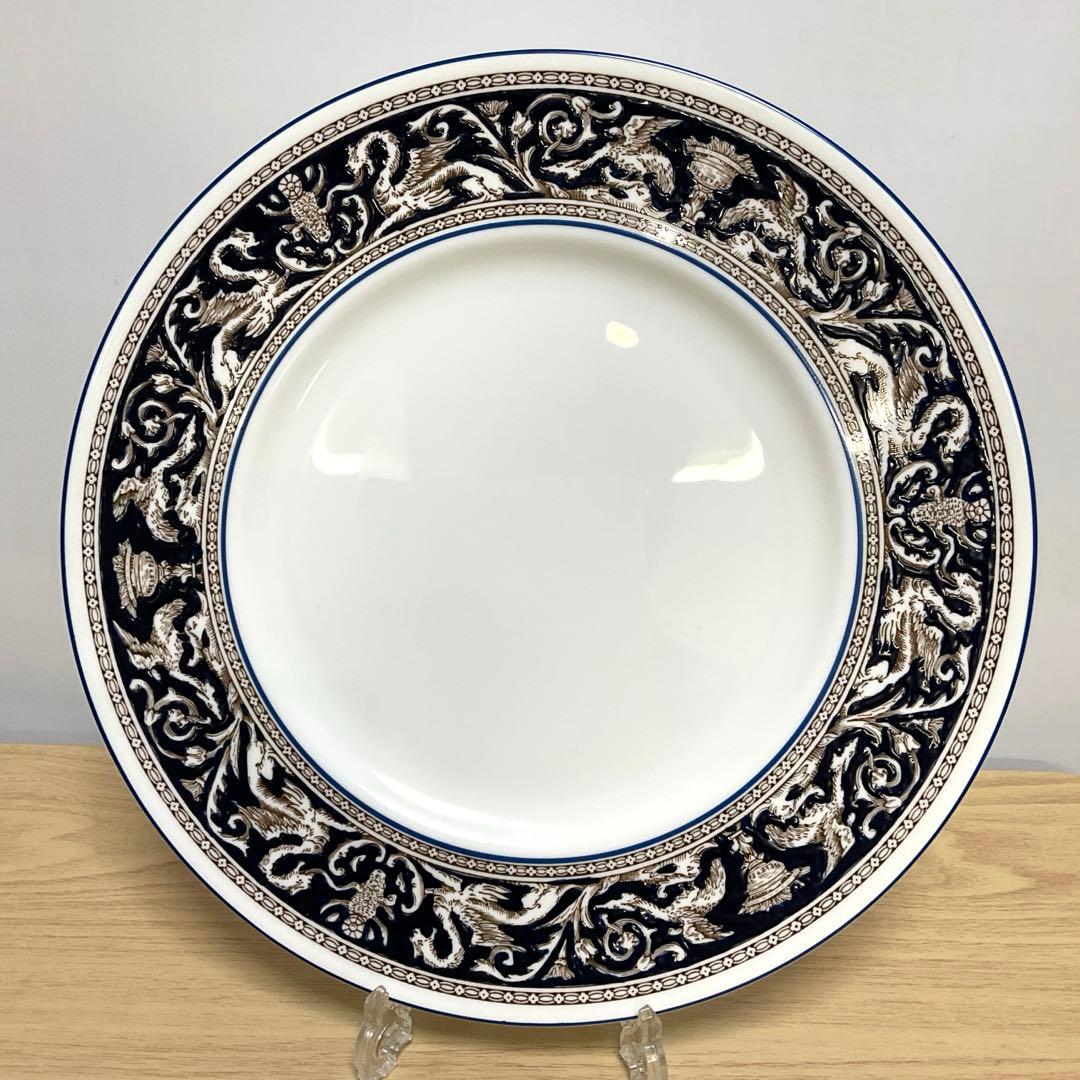 ウェッジウッド フロレンティーン　コバルト　27cmディナープレート　2枚組