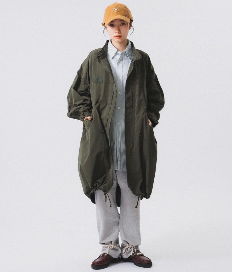 新品未使用　ビームスボーイ　ソロテックス M65 パーカ　オリーブ