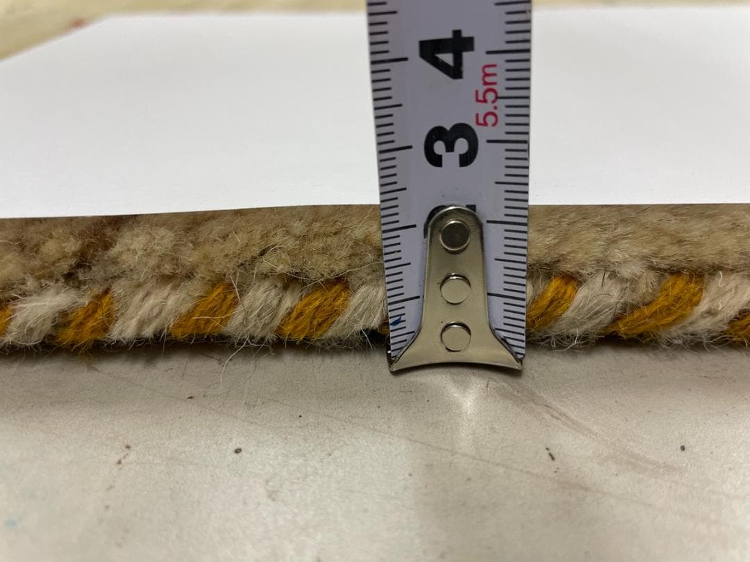 ケンケン様用　ギャベ イラン産 200×292 白 K-27