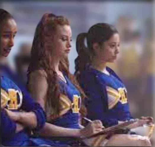 DALE チアリーディングウェア 上下セット ボンボン リボン