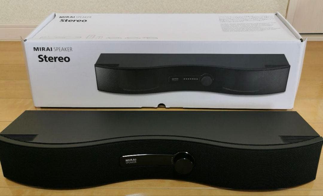 【美品】MIRAI スピーカー ステレオ ブラック