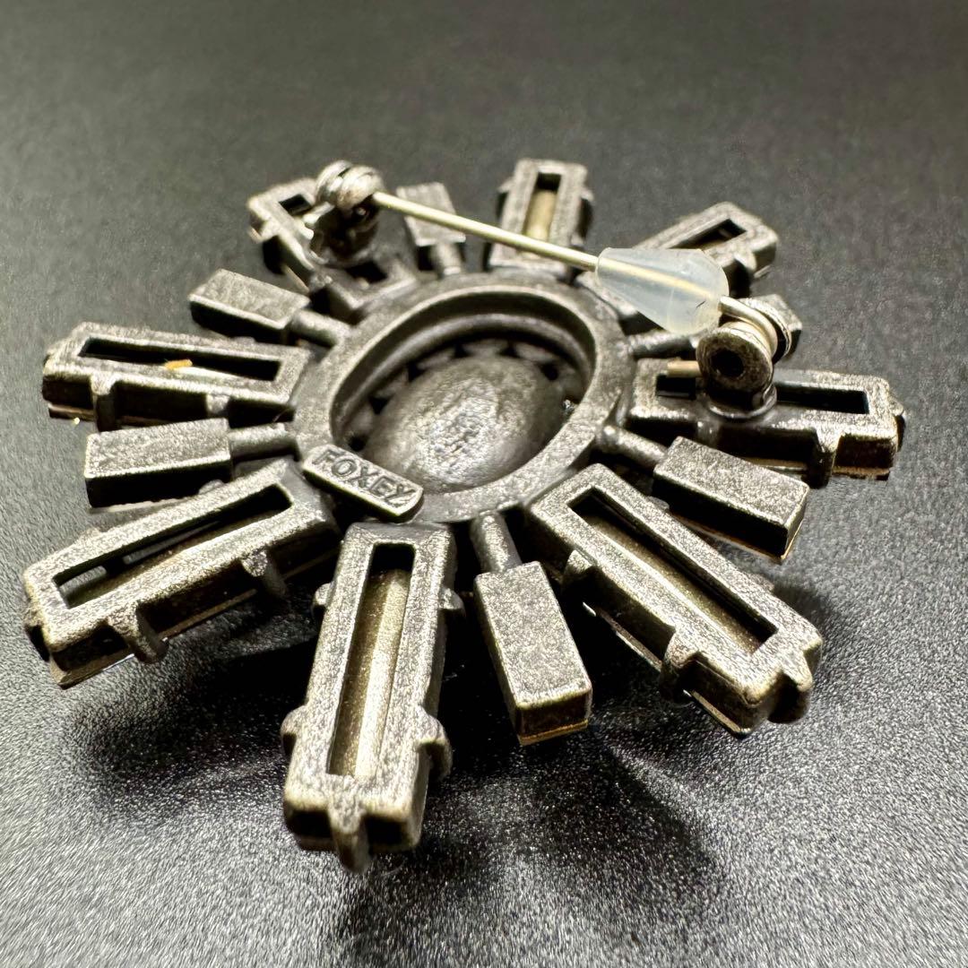 FOXEY フォクシー ピンブローチ ピンバッジ LADY PLANT 極美品