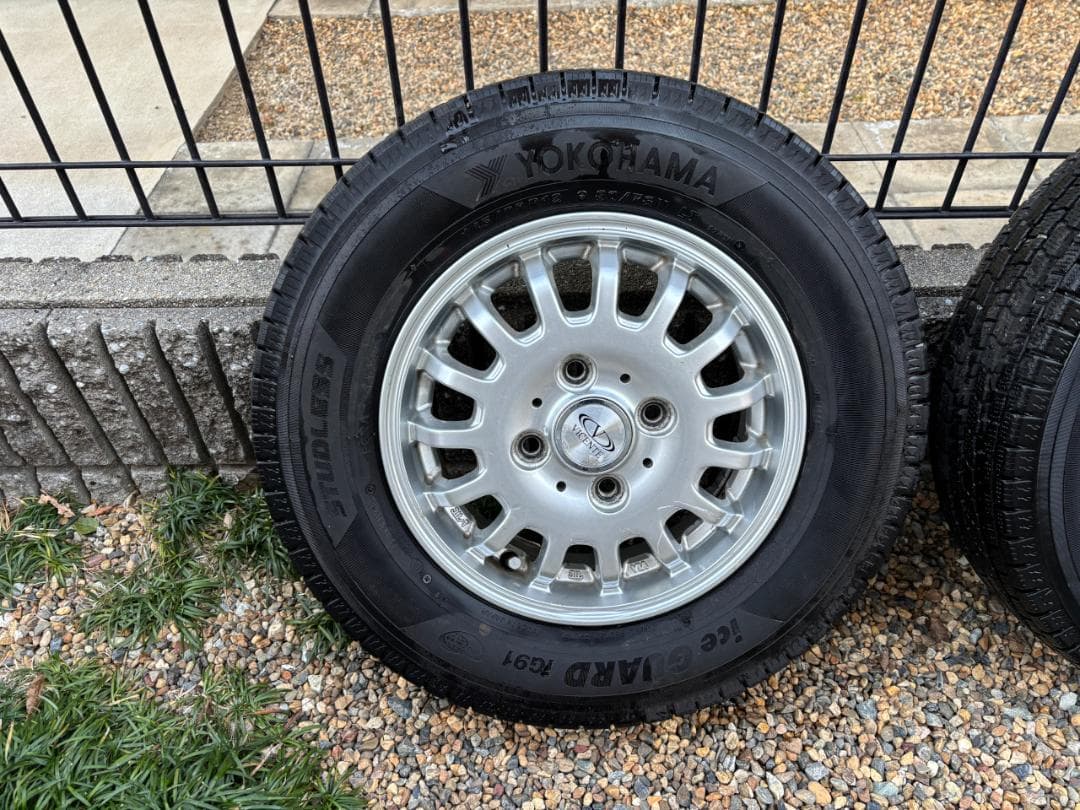 バリ山 Weds VICENTE 4本 iceGUARD 145/80R12