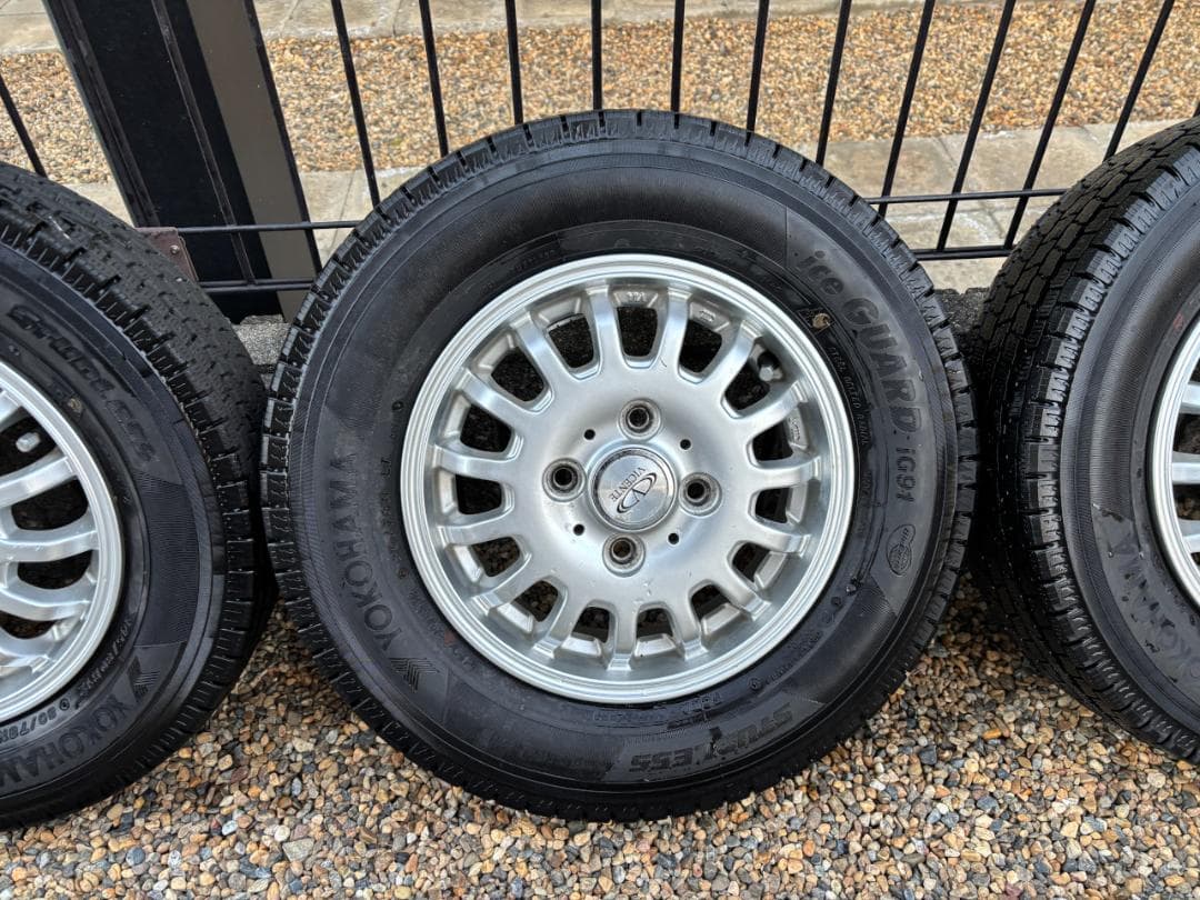 バリ山 Weds VICENTE 4本 iceGUARD 145/80R12