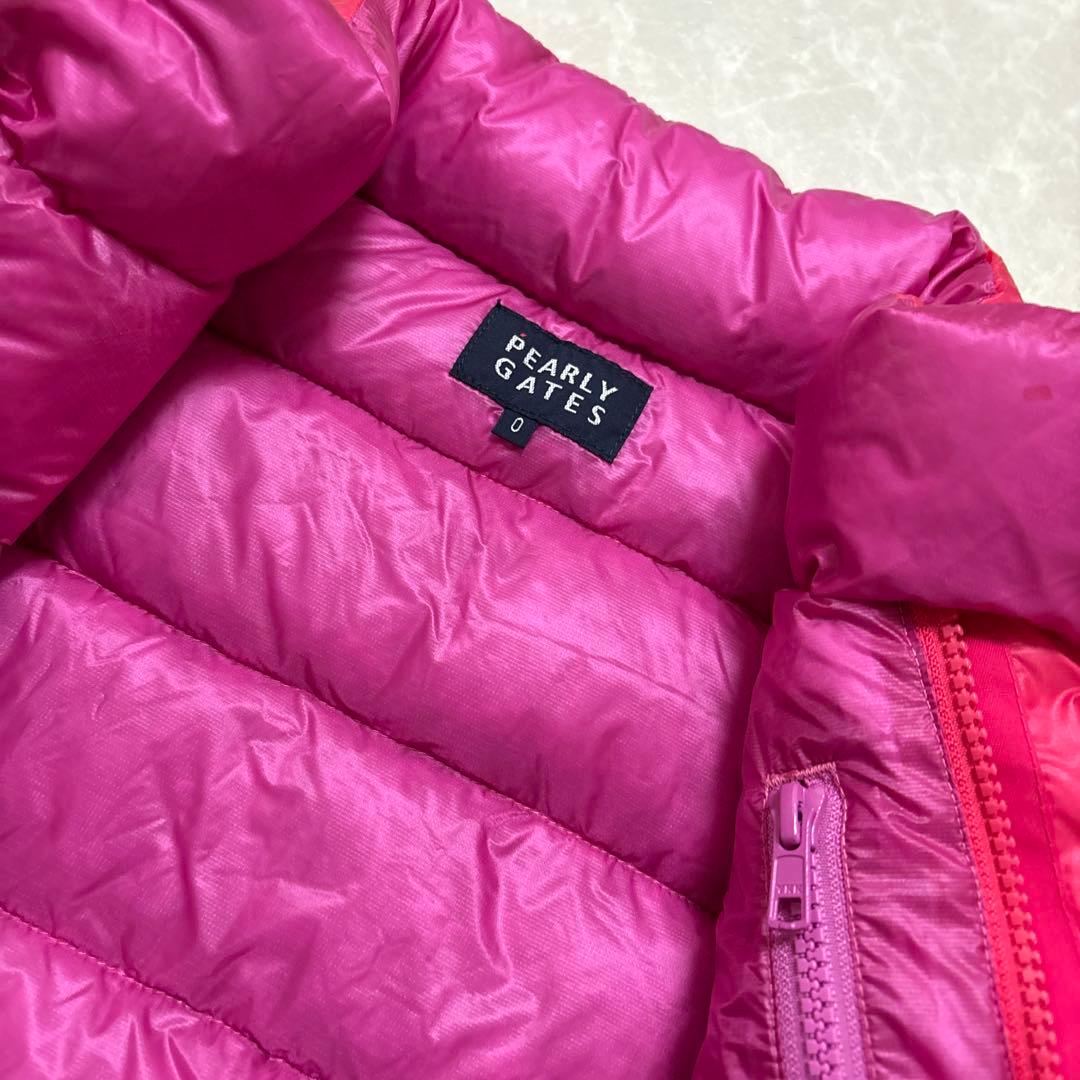 パーリーゲイツ★撥水★袖着脱可能★ダウンジャケット【レディース サイズ0（S）】