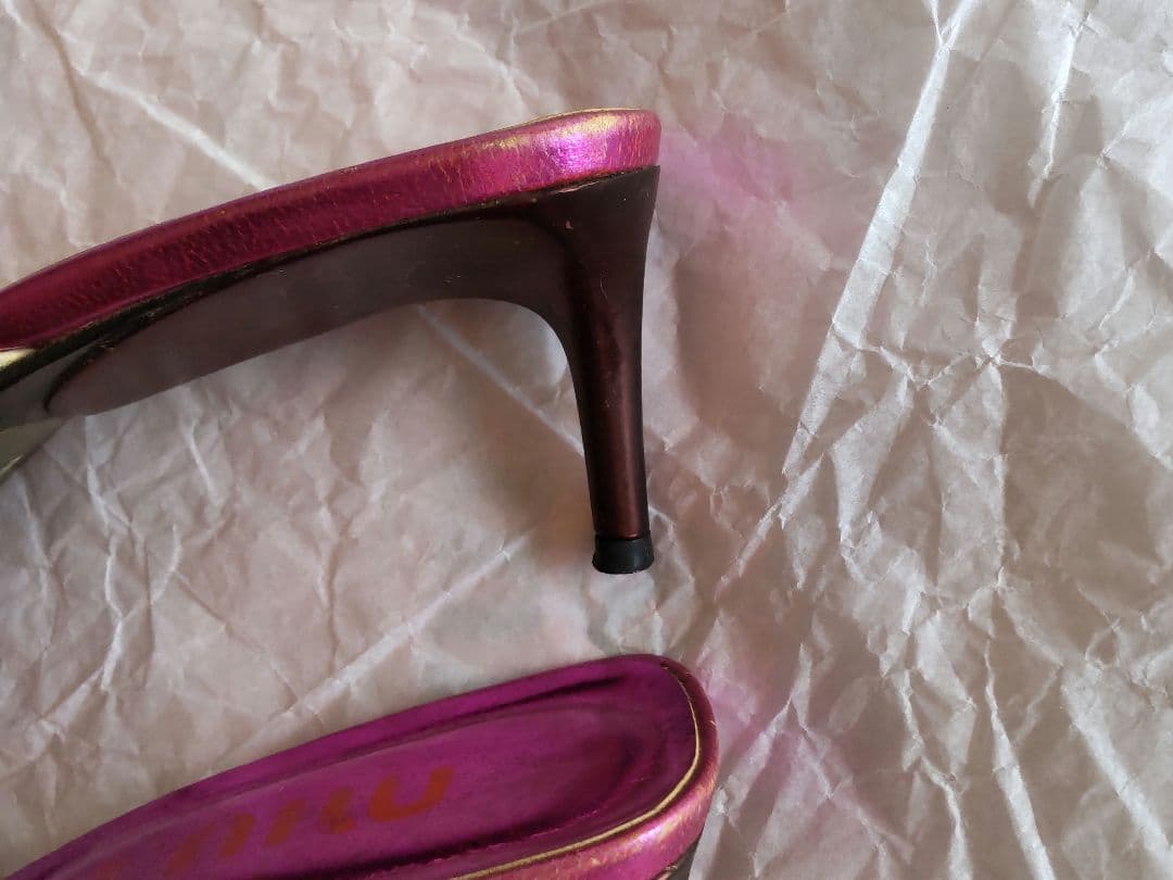 Vintage Miu Miu 稲妻 イナズマ ミュール 37 Y2K 古着