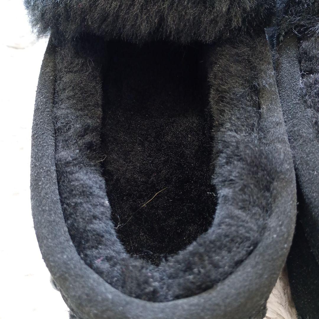 未使用品 EMU Australia エミュ ムートン モカシン 黒 ケアンズ