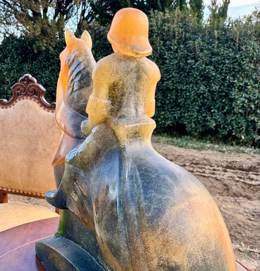 【正直出品】Daum 大型30cm 騎士像 剣欠品 ドーム France