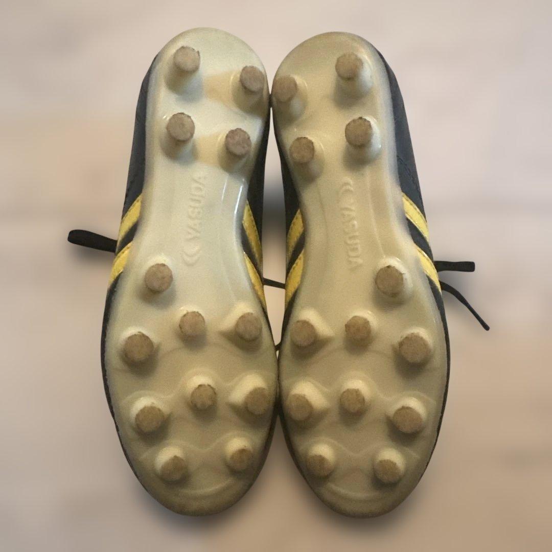 YASUDA サッカーシューズ ブラック/イエロー 24センチ スパイク