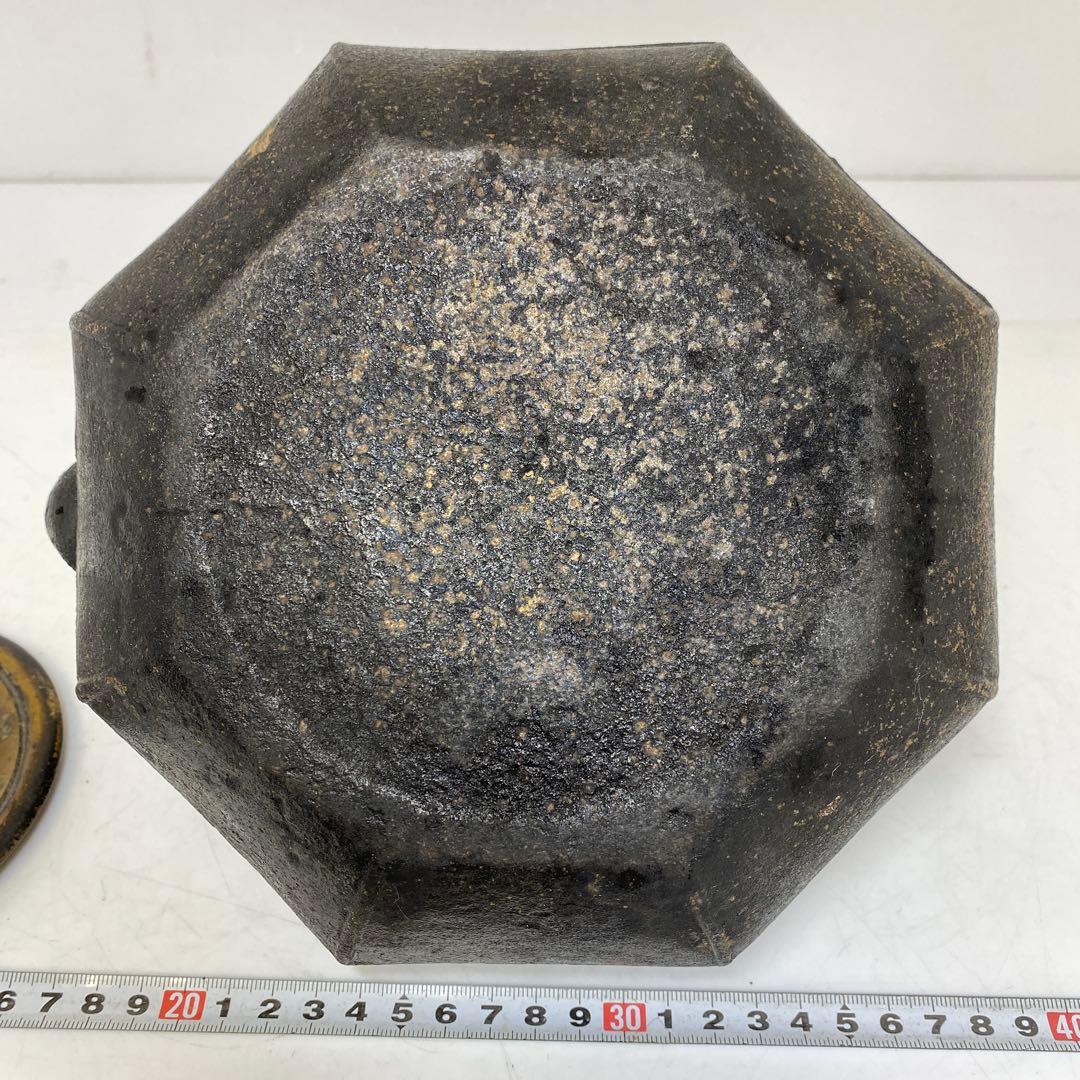 龍文堂 八面取 鉄瓶 高さ約25cm 重さ2511g タルサ