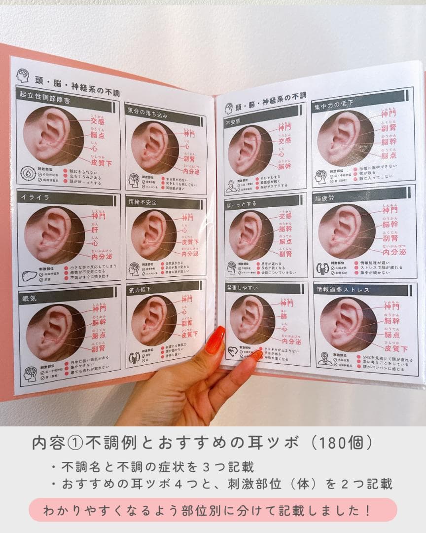 耳ツボジュエリー | 耳つぼ症状辞典 | 耳つぼ施術ハンドブックセット